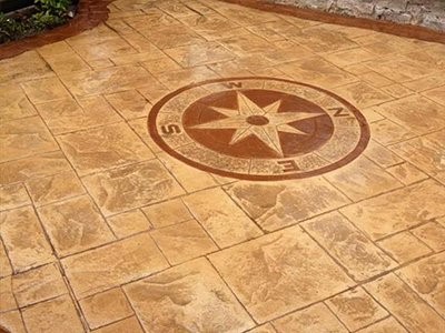 Patterned Concrete Driveway in Taunton