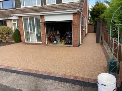 Laying Resin Bound On A Driveway in Bridgwater