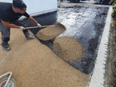 Tar and Chip Driveway in Bridgwater